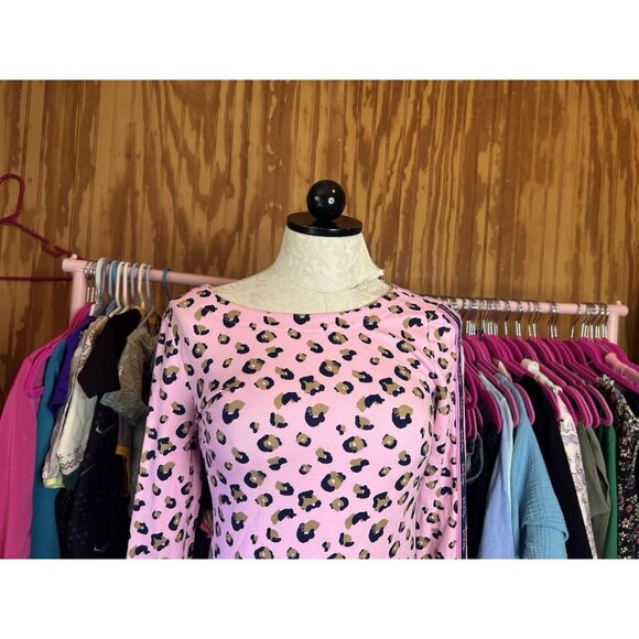 Lilly Pulitzer Beline Dress XXS in Pink Blossom Seeing Spots Long Sleeve Mini - Picture 4 of 11